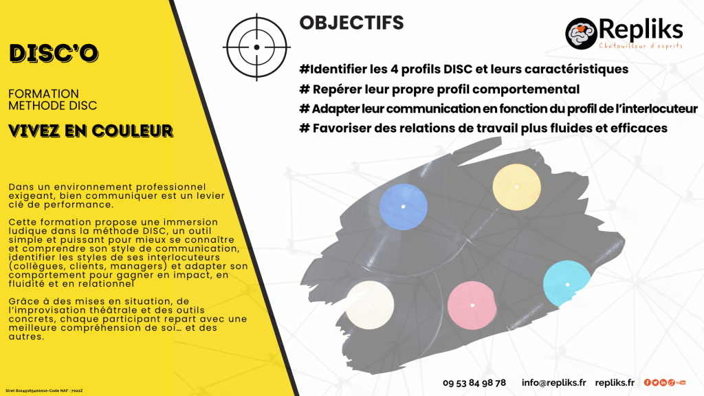 Faites travailler votre réseau pour vous en maîtrisant et pratiquant la recommandation commerciale active. Avec DISC'O vivez en couleur !